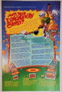 1997 Cheetos Crunchy/Nacho/Checkers Print Ad/Mini Poster Chester Cheetah - Bild 1 von 1