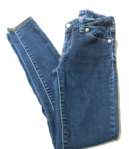 Levis Denim Blue Leggings Girls Jeans 10 Regular Adjustable Waist 22 x 24 - Picture 1 of 5