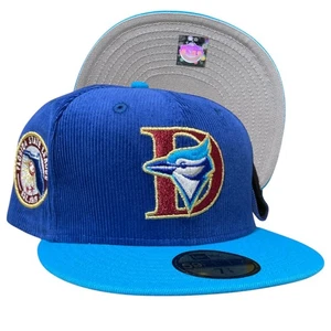 New Era Dunedin Blue Jays Cord MilB 59FIFTY eng anliegende Mütze Kappe Herren Größe 7 7/8 - Bild 1 von 6
