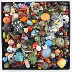 Großpackung Gemischt Lose Perlen & Charms Großpackung Posten für Schmuckherstellung Basteln 1,1 Pfund D - Bild 1 von 11