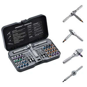 Juego de destornilladores de trinquete, juegos de destornilladores magnéticos 40 en 1, brocas de acero S2, DI... - Imagen 1 de 9