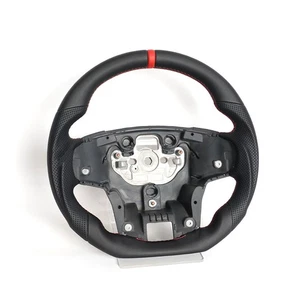 Steering Wheel Black Full Leather Customized For Ford Everest 2016 - Picture 1 of 5