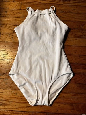 Womens Michael Michael Kors White  One Piece Swimsuit size 8 NICE - Image 1 of 4