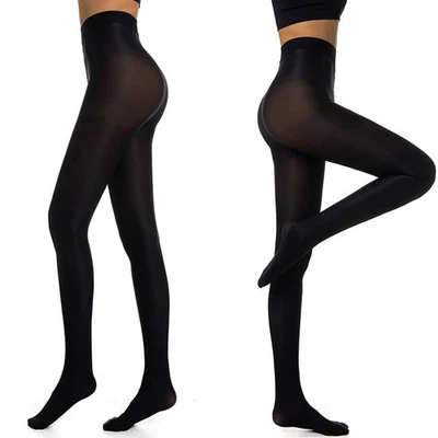 220lbs Plus Size Oil Shiny Pantyhose 70d Shaping Tights Dance Yoga Stockings - Image 1 of 4