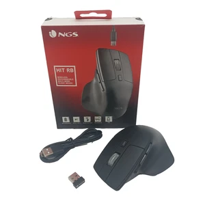 NGS HIT-RB Ratón Inalámbrico Recargable Negro - Multimodo, Silencioso, USB - Imagen 1 de 4