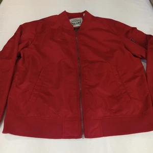 Levi's Men's Softshell Varsity Bomber Jacket New red  Large  - Picture 1 of 17