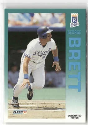1992 FLEER #154 GEORGE BRETT KANSAS CITY ROYALS - Image 1 of 2