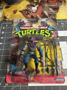 TMNT 1988 Foot Soldier MOC First Release Ninja Turtles Limited Run VHTF - Picture 1 of 22