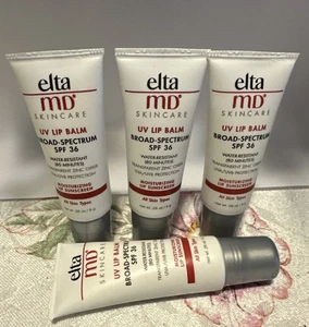 elta MD UV Lip Balm Water Resistant 4 Tubes 0.28 fl oz New No Box 🌼 - Picture 1 of 3