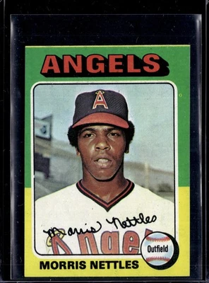 1975 Topps Mini Morris Nettles #632 Angels Actual Scan Great Condition - Image 1 of 2