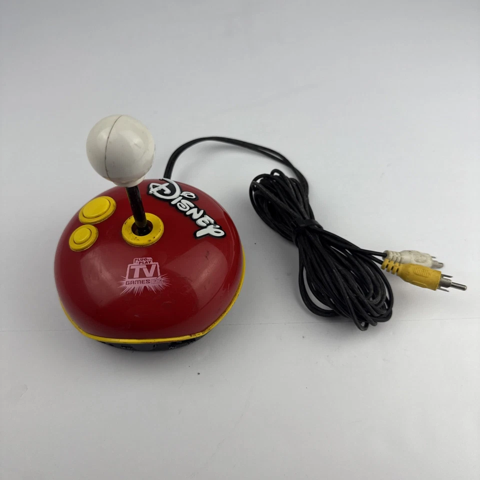 Винтажная красная телевизионная игра Disney Plug & Play 5-в-1 '04 Aladdin Lion King и многое другое протестировано - Изображение 1 из 4