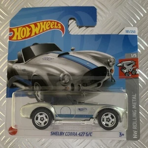 Hot Wheels Shelby Cobra 427 S/C 1:64 Mattel Diecast (Silver / Zamac) - Picture 1 of 2