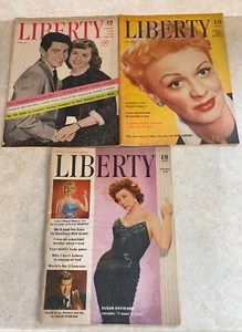 New Liberty Magazin 1950er Eve Arden Cover Menge 3 ideal für Druckanzeigen - Bild 1 von 5