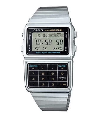 RELOJ DIGITAL CASIO DBC-611-1 DBC611 BANCO DE DATOS SERIE VINTAGE METAL Foto 1 de 2