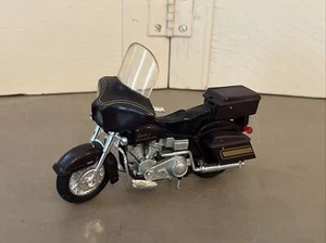 Vintage Matchbox Maroon Harley-Davidson 4.5" Toy Motorcycle - Picture 1 of 5