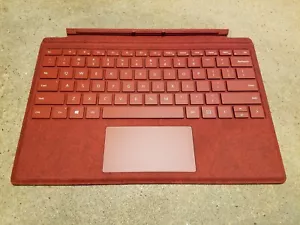 For Surface Pro 3 - Poppy Red -Microsoft Signature Alcantara Type Cover Keyboard - Picture 1 of 1