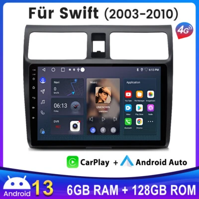 6+128G Carplay Für SUZUKI SWIFT III EZ MZ 2003-2010 Android Autoradio GPS DAB FM