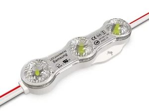 20 x 1W CW 2835SMD Micro Prisma Linse LED Module Streifen Licht IP68 Schild Leuchtkasten - Bild 1 von 1