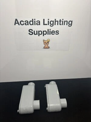 ⚡️2-pack⚡️Non-Metallic PVC Type LB Conduit Outlet Body 1/2" Foto 1 de 3