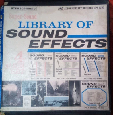 No Artist - Library Of Sound Effects  (4xLP + Box) (Very Good (VG)) - Image 1 of 4