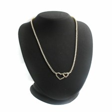 Vermeil Sterling 13.38Ct Absolute Love Interlocking Heart 18" Necklace M688