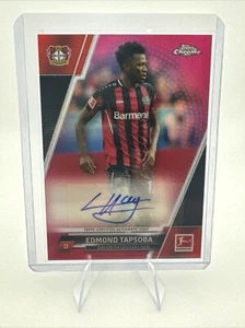 2021-22 Topps Chrome Bundesliga Edmond Tapsoba Magenta Refractor AUTO /150 - Picture 1 of 3