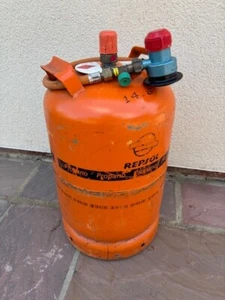 Spanish 13kg Repsol propane gas bottle. FULL + Regulator, pigtail, crash sensor - Picture 1 of 1