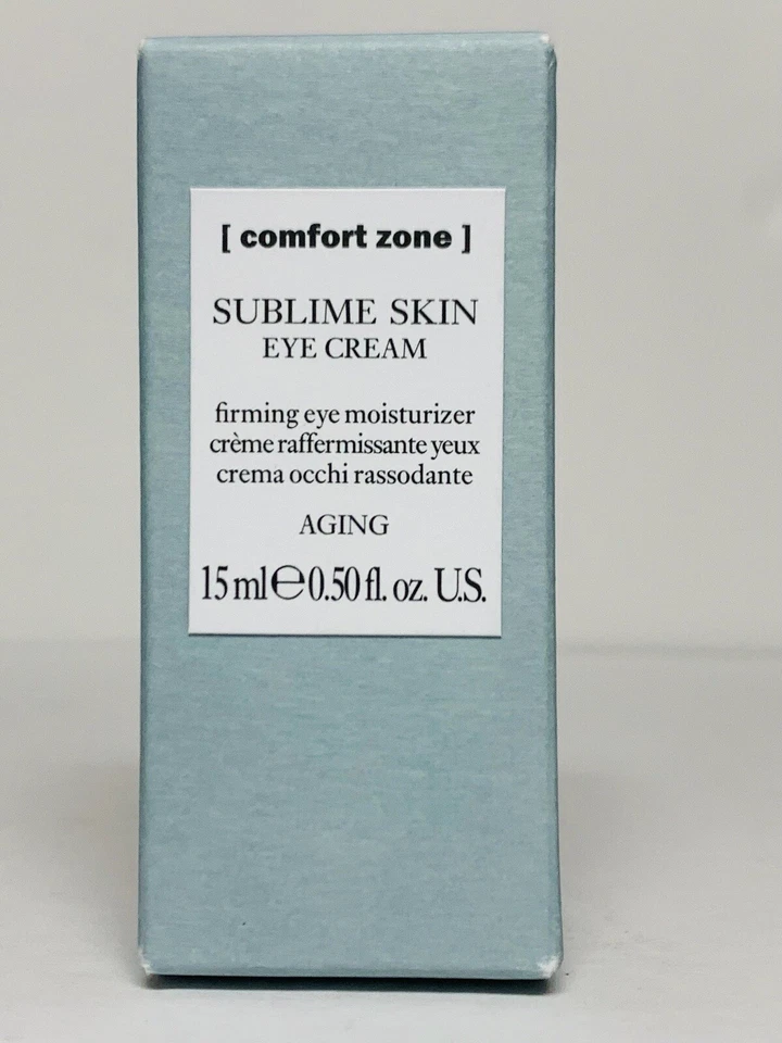 Crema hidratante reafirmante para ojos Comfort Zone Sublime Skin 0,5 oz nueva tamaño completo Foto 1 de 3