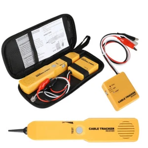 Network RJ11 Line Finder Cable Tracker Tester Toner Electric Wire Tracer Pouch - Photo 1/7