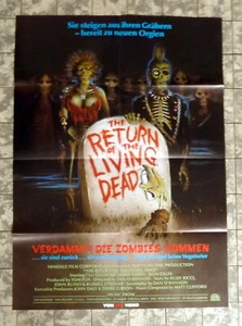 RETURN OF THE LIVING DEAD * VIDEO-POSTER German 1-Sheet ´86 QUIGLEY Clu GALAGER - Picture 1 of 2