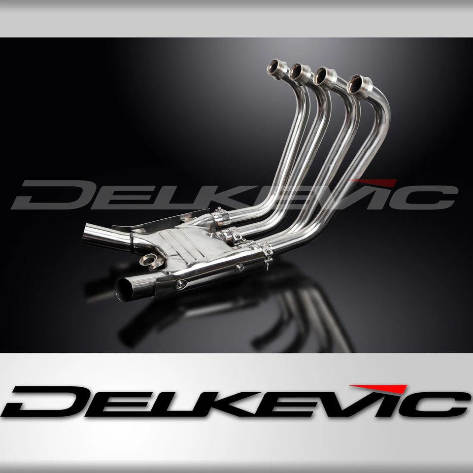 Yamaha FJ1200 1989-1993 Delkevic acero inoxidable 4-2 cabezales de escape tubos descendentes Foto 1 de 4