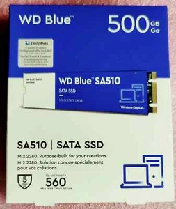 Western Digital Blue WDS500G3B0B SA510 500GB M.2 2280 SSD/Laptops - Afbeelding 1 van 1
