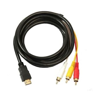 Red-White-Yellow HDMI-To AV 3RCA Transmission Cable Connecting HD Player to TV