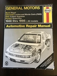 Haynes GM Buick Chevy Pontiac Oldsmobile 1988 To 1995 Auto Repair Manual 38010 - Picture 1 of 3