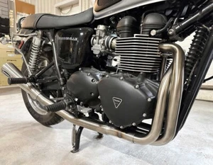 Triumph Bonneville Thruxton Hindle Auspuffanlage. Komplettsystem, UK Lager. - Bild 1 von 5