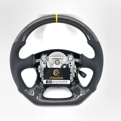 Volante de fibra de carbono real para Subaru Impreza WRX 2002 2003 2004 Foto 1 de 4