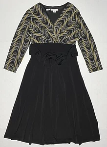 Dressbarn V-Neck Crossover Dress Womens size 6 - Picture 1 of 10