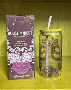 Vidrio para beber House of Night Illumicrate La serpiente y las alas Carissa Broadbent - Imagen 1 de 10
