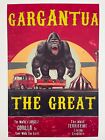Circus Posters Freak Show Giant Gorilla Poster Live Freaks Wall Art