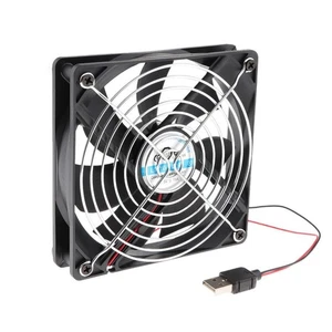 Mini-TV-Box-Router-Lüfter Leiser 120mm 5V USB-Stromversorgung Leiser Kühler - Afbeelding 1 van 7