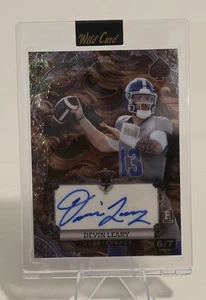 2024 Wild Card 7 Card Studs Devin Leary 6/7 Auto - Picture 1 of 2