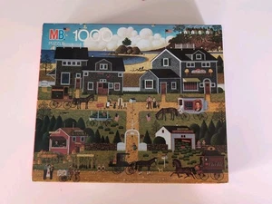 Mb Puzzle Charles Wysocki "Wescott's Black Cherry Harbor" 1,000 pcs *Vintage*NIB - Picture 1 of 10