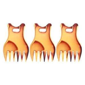 3pcs Wide Teeth Texture Comb Hair Quiff Styling Pick Comb For Retro Oil Head HR6 - Picture 1 of 22