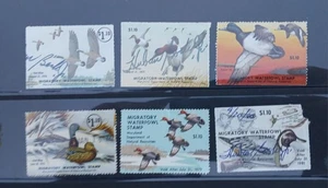 Sechs Briefmarken Maryland 1976-81 Wanderwasservögel 3 unsigniert - Bild 1 von 4