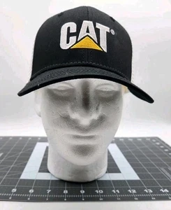 Vintage Caterpillar Diesel Power CAT Embroidered Trucker Hat - Mesh Snapback Cap - Picture 1 of 8