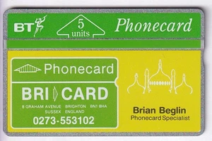 EUROPE TELECARTE / PHONECARD .. U.K 5U L&G 170B BT PRIVEE BRICARD MINT/NEUVE - Picture 1 of 2