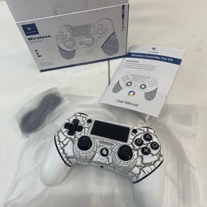 Wireless Controller für PS4 mit rutschfestem Griff, 3,5 mm Audio Klinke und Daumenkappen - Bild 1 von 5