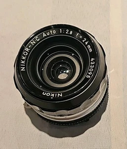 used Nikon Nikkor N Auto Non Ai 24mm f/2.8 Wide Angle Lens free shipping - Picture 1 of 4