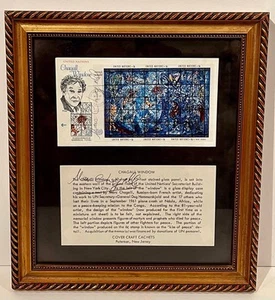 Marc Chagall / SIGNED First Day Cover and Description - Picture 1 of 1