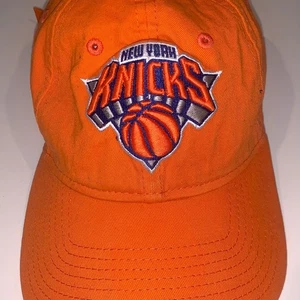 New York Knicks Adidas NBA Courtside Royal Blue & Orange Adjustable Strap Hat - Picture 1 of 5